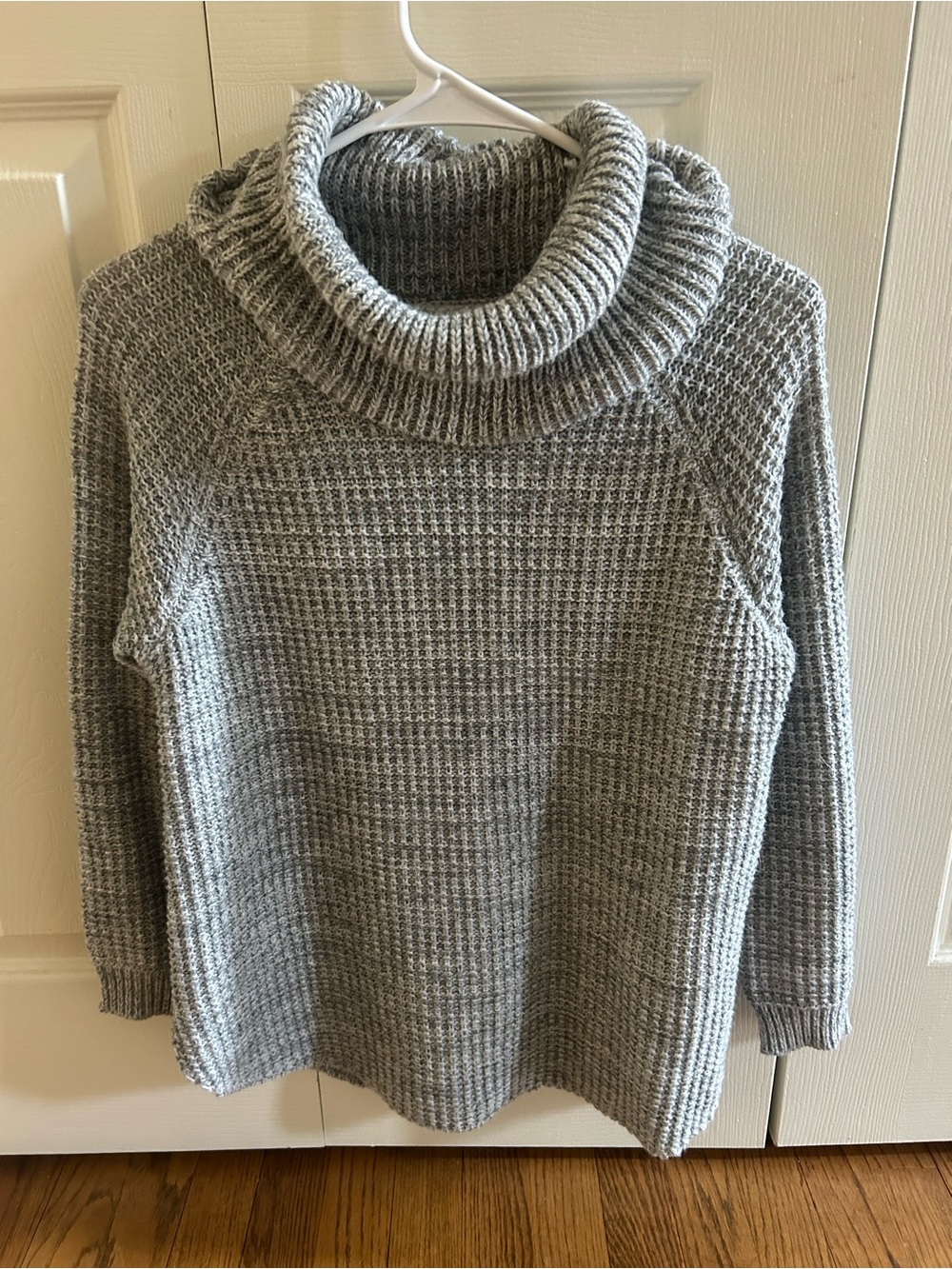 It's Our Time Gray Chunky Cowlneck Sweater